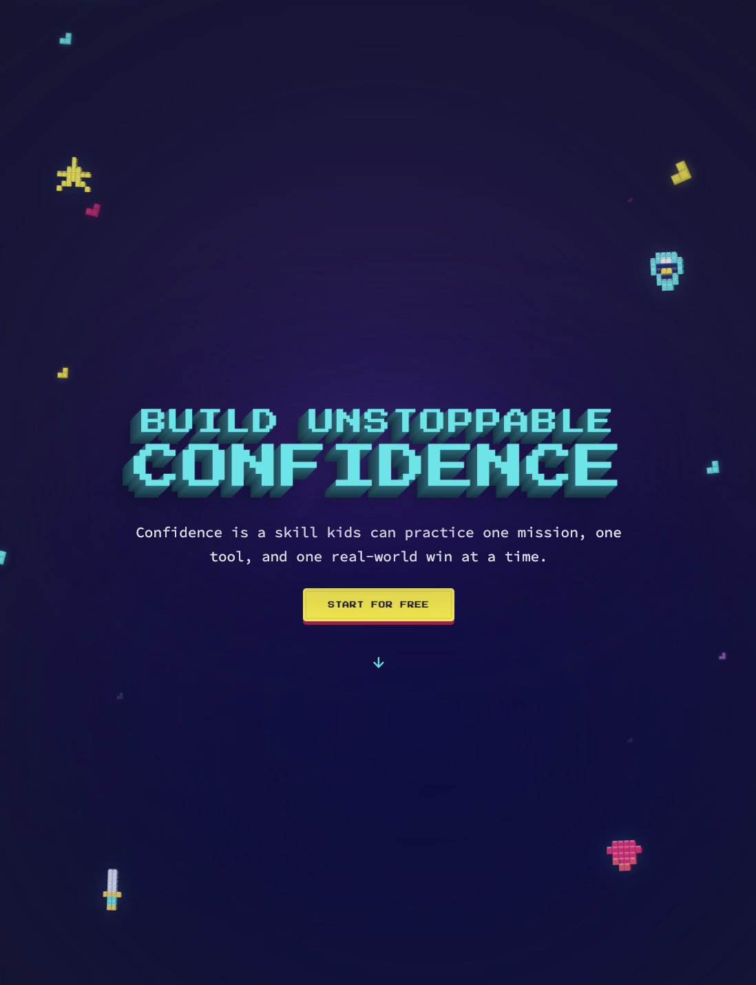Rebel Ninja website Build Unstoppable Confidence homepage